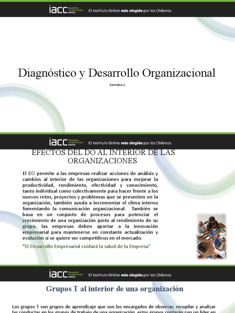 Diagnóstico y Desarrollo Organizacional | PDF | Crecimiento personal y ...