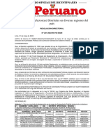 Designan Subprefectos (As) Distritales en Diversas Regiones Del País