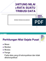 MENGHITUNG NILAI GEJALA PUSAT DAN STANDAR DEVIASI