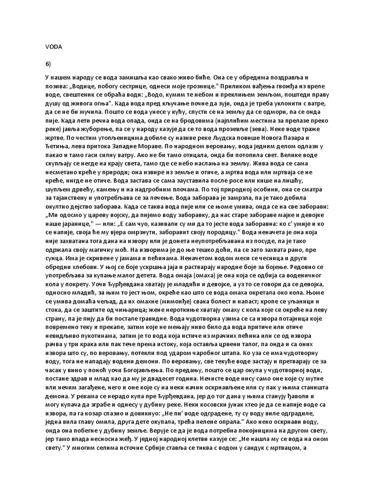 VODA | PDF