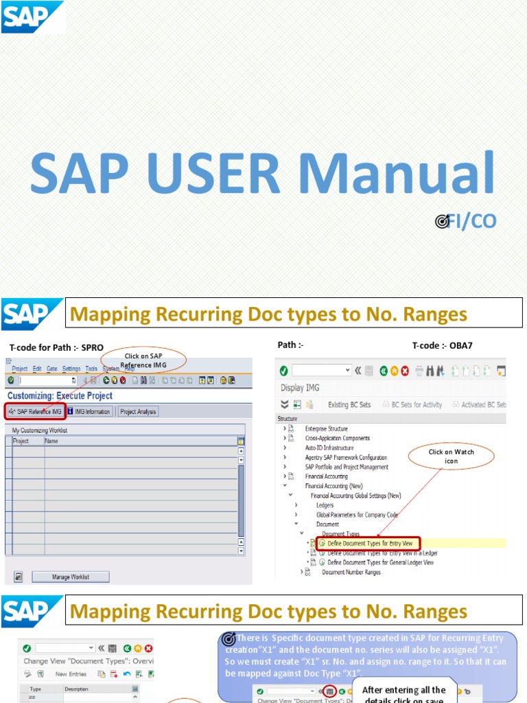 SAP Recurring Document Setup Guide | PDF | Debits And Credits ...