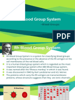 Blood Groups and RH System