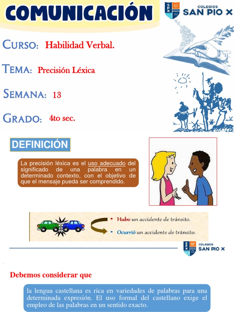 Ejercicios de Precisión Léxica | PDF | Palabra | Verbo