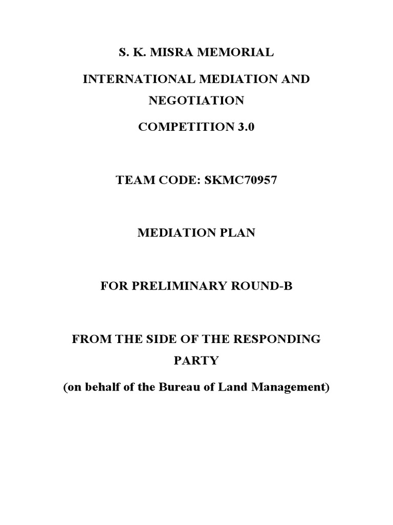 SKMC Responding Party (B) PDF Bureau Of Land Management Government