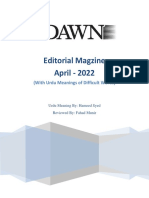 Dawn Editorial Magzine April - 2022