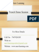 Neev Learning: French Demo Session