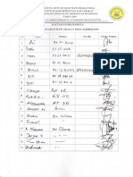 Daftar Hadir Peserta