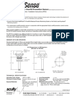 Scully Five-Wire Optic Overfill Prevention Sensor: Model Sp-Fu "Scul-Sense" Series / Installation Instructions (Atex)