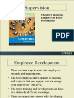 Supervision: Chapter 8: Inspiring Employees To Better Performance