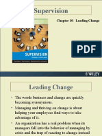 Supervision: Chapter 10: Leading Change