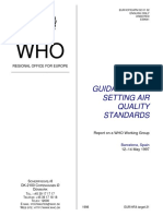 Guidance For Setting Air Quality Standards: Regional Office For Europe