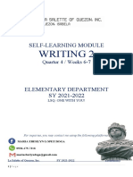 Writing 2: Self-Learning Module