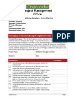 Project Management Office: Conceptual Architecture/Design Compliance Review Checklist