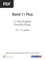 11 Plus GL Assessment English Question Booklet PDF | PDF