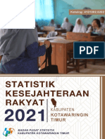 Statistik Kesejahteraan Rakyat Kabupaten Kotawaringin Timur 2021