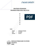 CONTOH PROYEKSI PENDUDUK