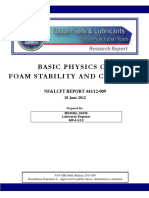 Basic Physics of Foam Stability and Collapse: NF&LCFT REPORT 441/12-009