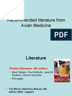 Recommended Literature From Avian Medicine