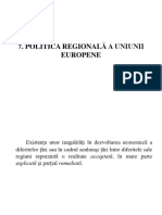 Politica Regionala A UE - Curs Economie Europeana