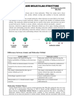 Atomic and Molecular Structure Notes