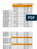 Calculation Sheet Actual Weight With 5 % Extra Weight