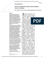 Clinical Significance of A Proposed Developmental Trauma Disorder Diagnosis - Results of An International Survey of Clinicians - 2020 11 09 232956