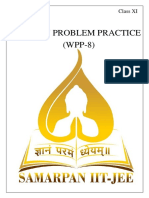 Weekly Problem Practice (WPP-8) : Class XI