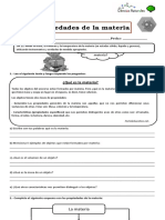 4° basico Guía propiedades de la materia