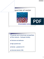 Properties of Water: Physical and Chemical Properties