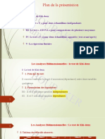 Les Analyses Bidimensionnelles