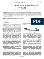 Fatigue Life Evaluvation of An Automobile Front Axle