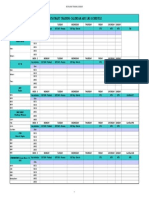 A3 Monthly Training Calendar