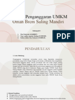 Analisis Penganggaran UMKM