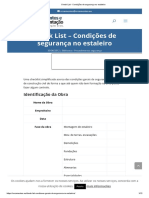 Check List - Condições de Segurança No Estaleiro