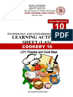 Learning Activity Sheet (Las) : Cookery 10