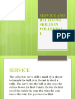 Service and Receiving Skills in Volleyball