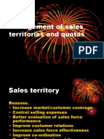 Management of Sales Territories and Quotas