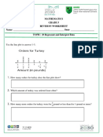Mathematics Grade 5 Revision Worksheet Name: - Date: - TOPIC: 10 Represent and Interpret Data