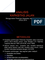 Kuliah-5 - Analisis Kapasitas Jalan PKJI 2014