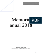 Memoria 2018 Ccarhuayo