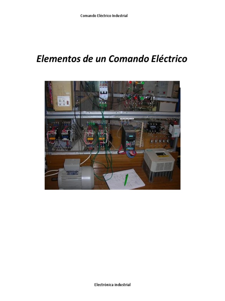 Guía de Comandos Eléctricos Industriales | PDF | Relé | Corriente eléctrica