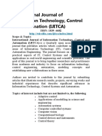 call for paper - International Journal of Information Technology, Control and Automation (IJITCA)