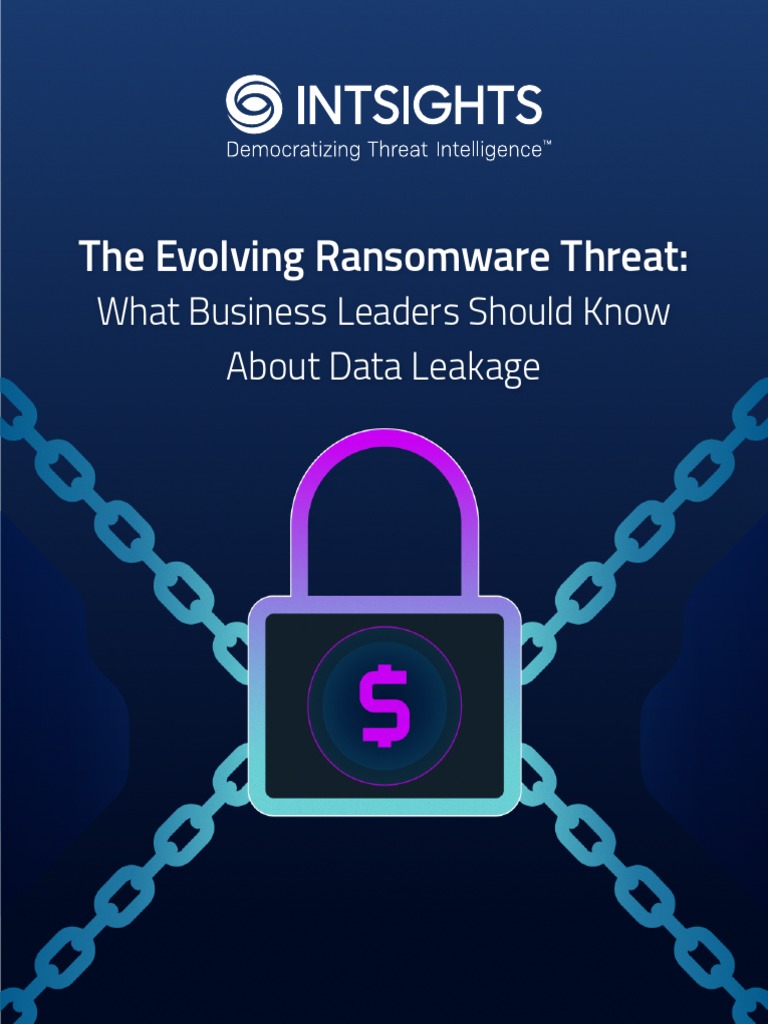 Ransomware and Data Leak Risks for Leaders | PDF | Ransomware | Cybercrime