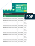 Plantilla de Excel Gratuita Base de Datos Justexw