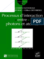 Processus d'Interaction Entre Photons Et Atomes- CLAUDE COHEN-TANNOUDJI -[BIBLIO-SCIENCES.org]