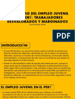 La Realidad Del Empleo Juvenil en El Perú - Realizado