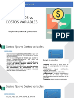 Costos Fijos y Variables