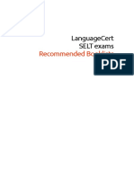 Recommended Booklists: Languagecert Selt Exams