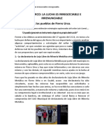 Fierro Hurco. - La Lucha Es Innegociable e Irrenunciable