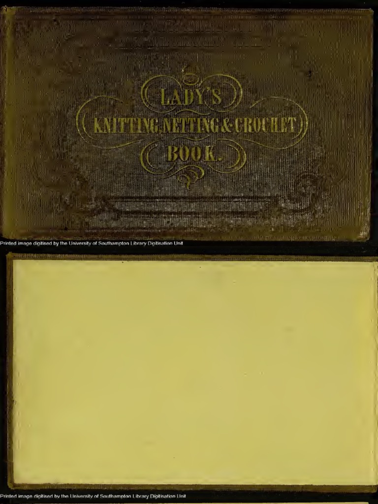 Lady's Knitting, Netting & Crochet Book PDF Knitting Yarn